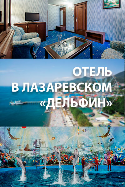 отель в Лазаревском - дельфин семейный отель в лазаревском
